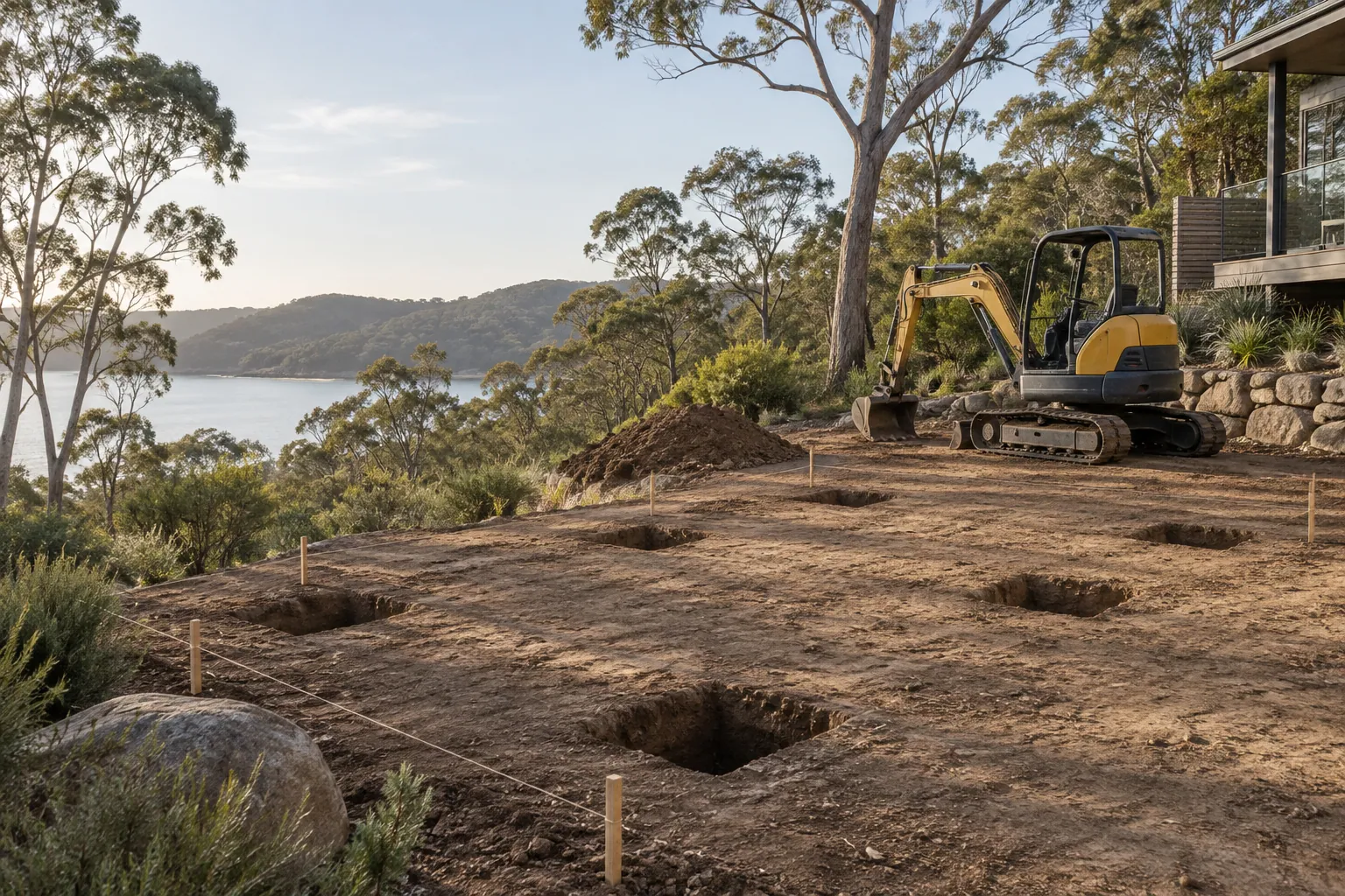 Illustrative digging project in an Australian setting