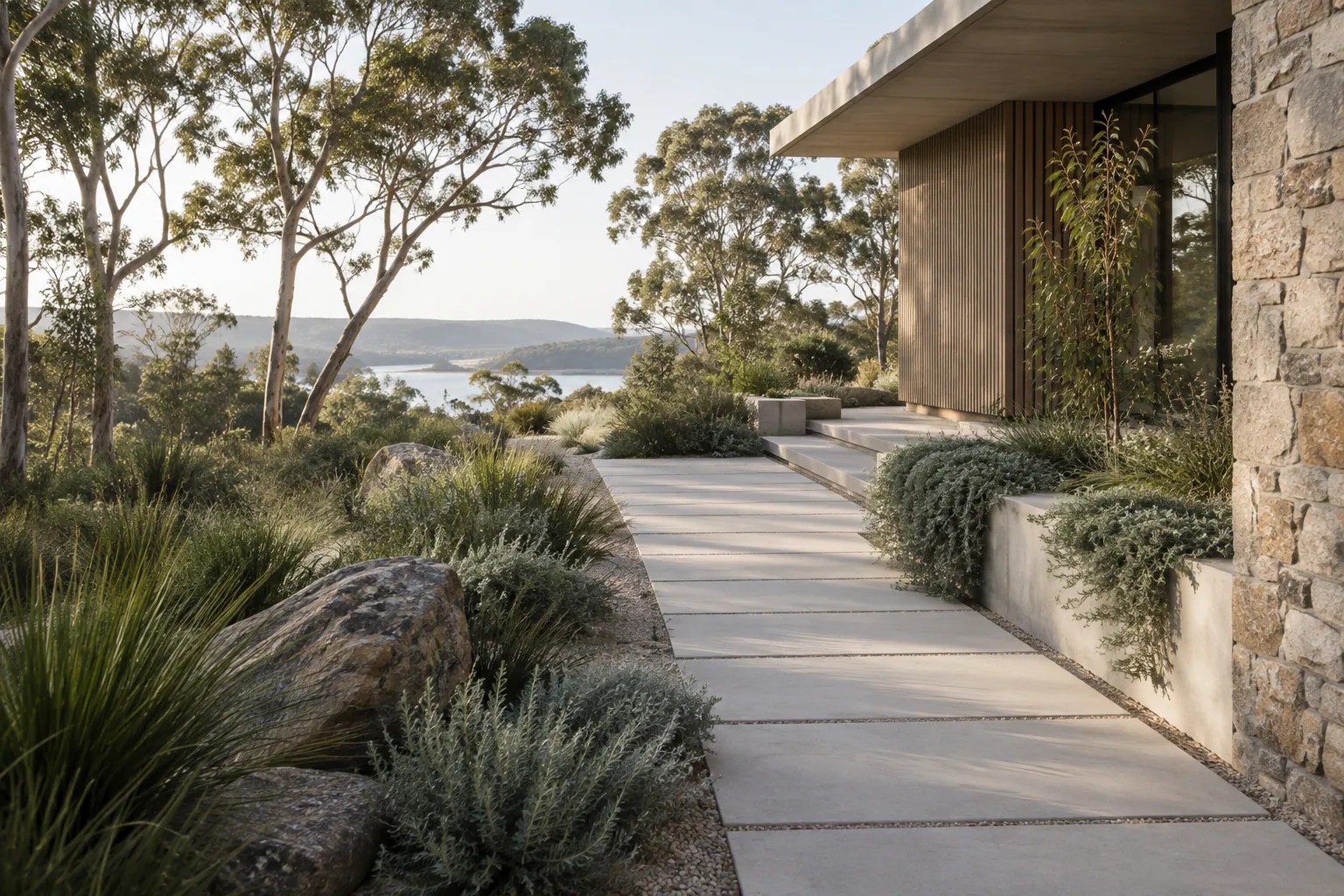 Illustrative paving project in an Australian setting